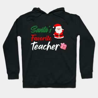 Santa's Favorite TEACHER Family Christmas shirt Hoodie